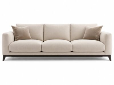 Fotografía de producto de sofá de tres plazas. Fotografía profesional de Muebles para ecommerce